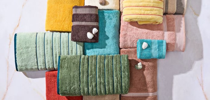 حوله های رنگارنگ ابریشمی برای حمام حوله های رنگارنگ ابریشمی برای حمام