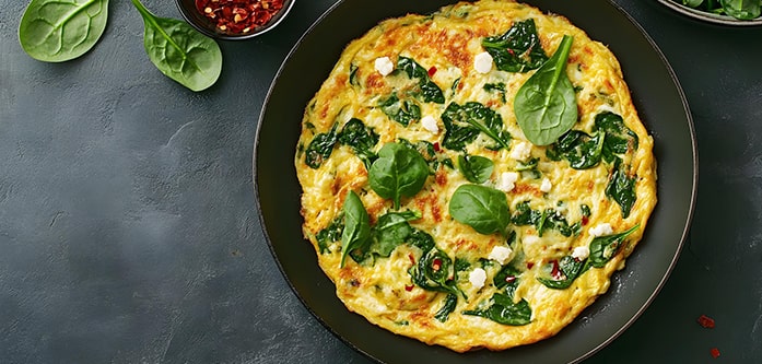 املت اسفناج و پیازچه املت اسفناج و پیازچه